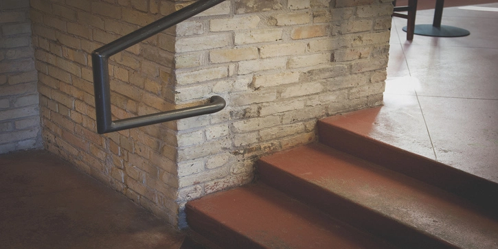 Stairs and hand rail