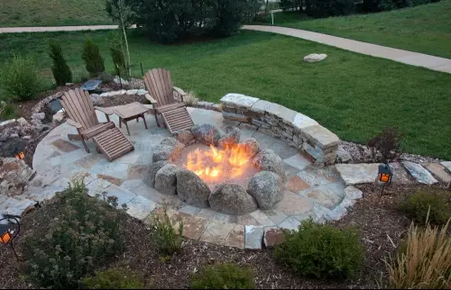 outdoor fireplaces warm up deck or patio with gas fireplace
