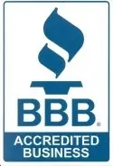 Better Business Bureau Accredited business logo.