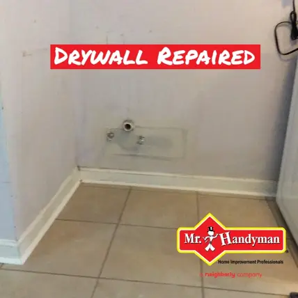 drywall repaired