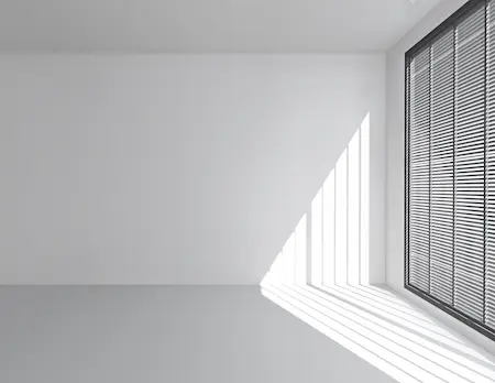 white walls and window
