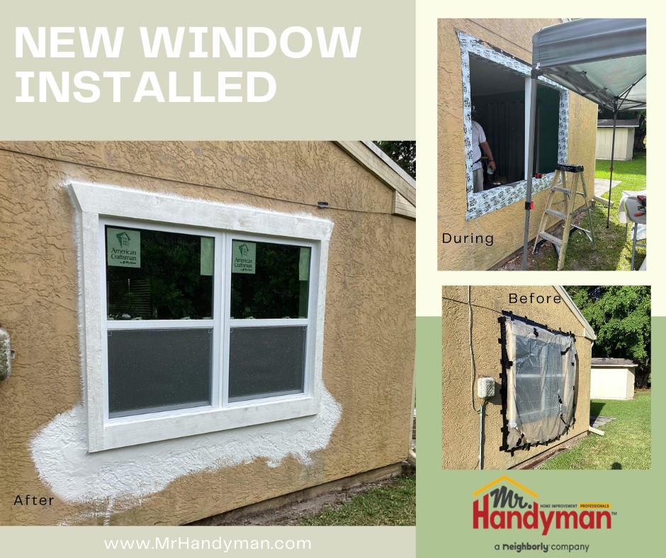 A new window installation.