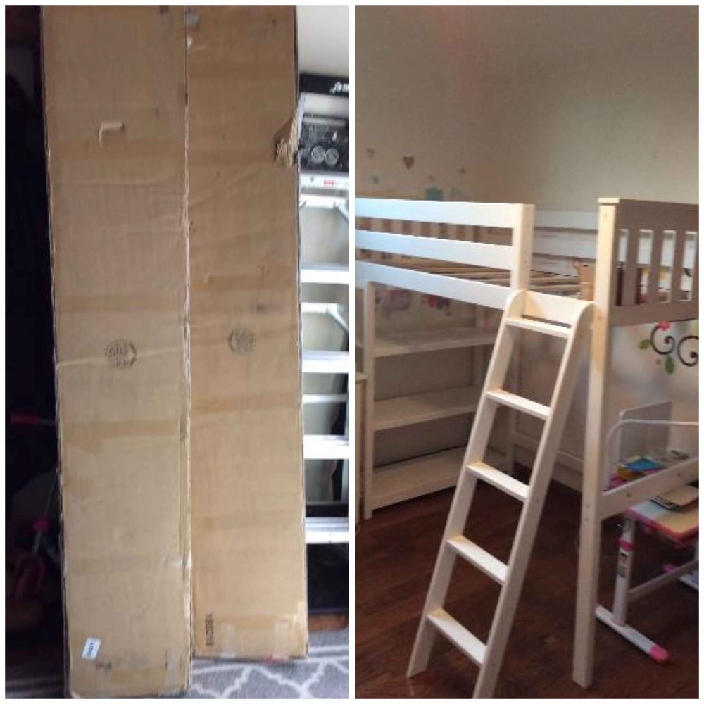 Assemble a loft bed in Redding