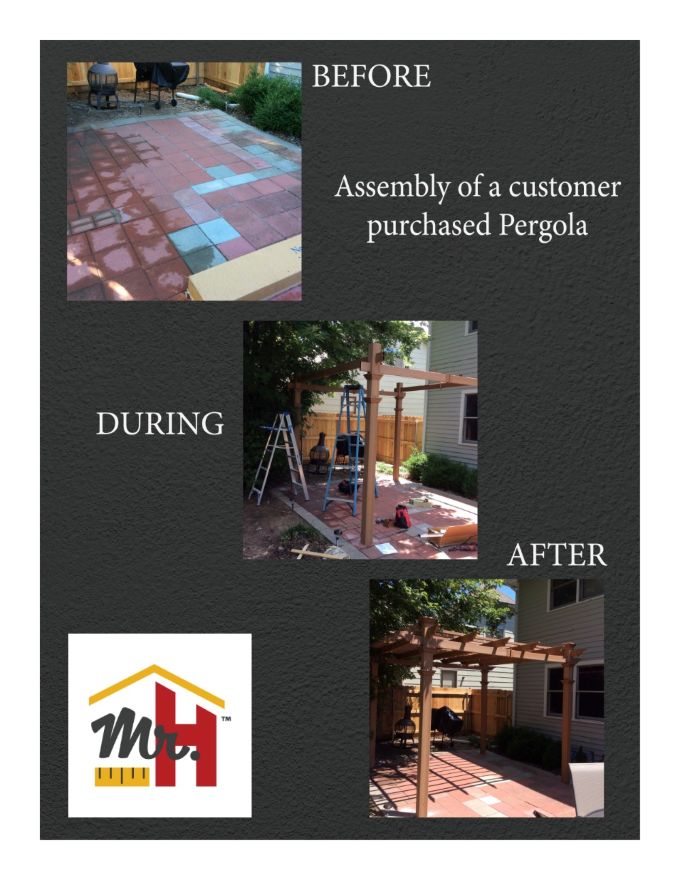 Assembly of a Pergola