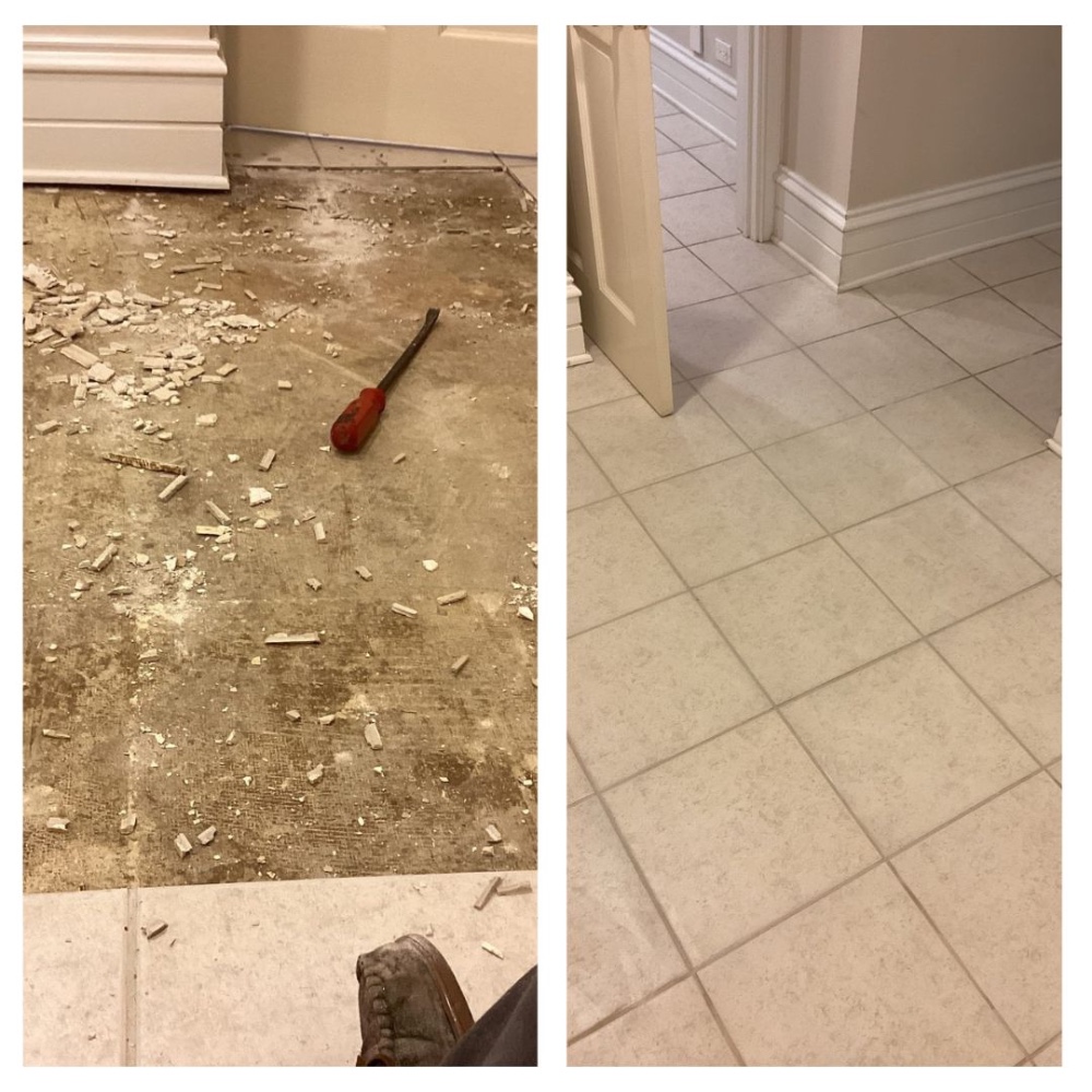 Basement Tile Replacement