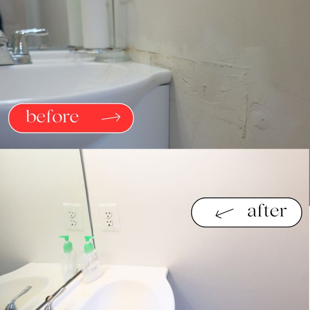 Bathroom Vanity Replacement and Drywall Repair - Woodbridge VA