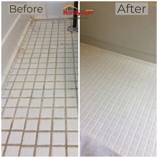 Bathroom Floor Re-Grout Reston, VA