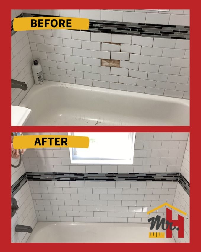 Bathtub Tile Repair B&A