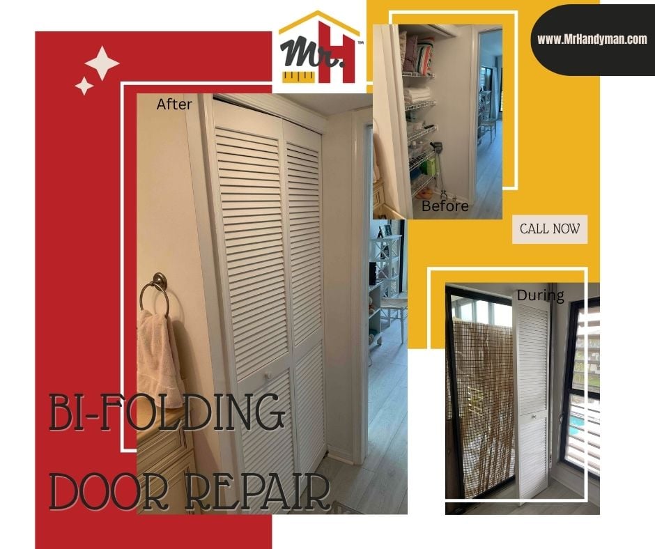 Bi-folding door repair.