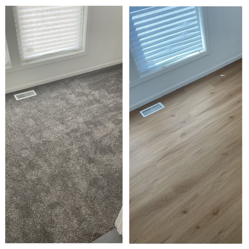 Carpet Removal & Linoleum Installation