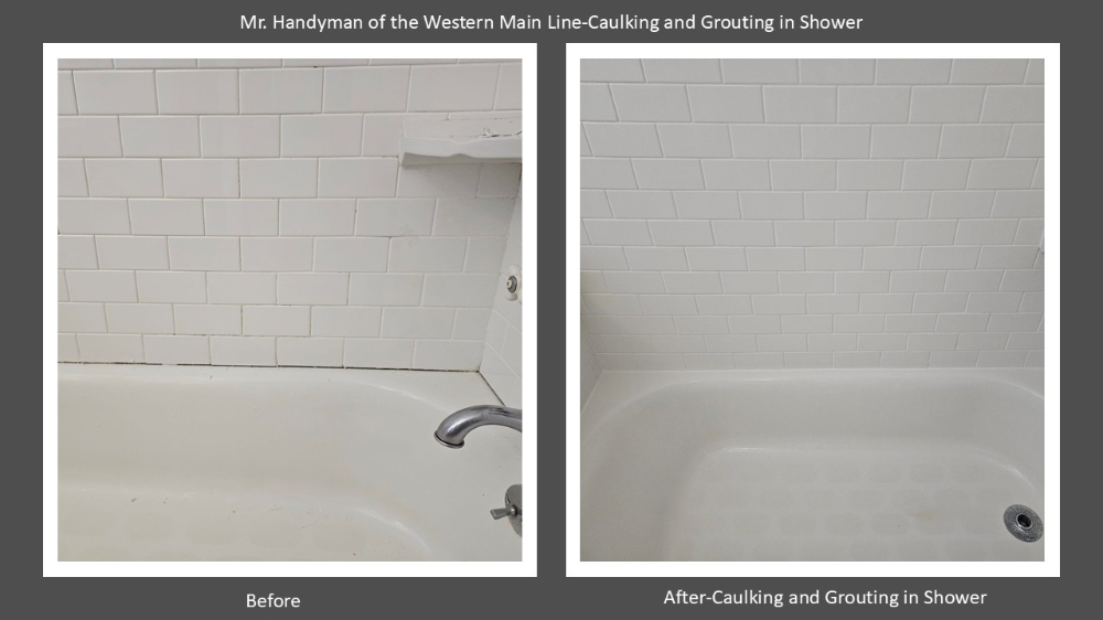 Caulking and Grouting of Shower Berwyn, Pa Chester County