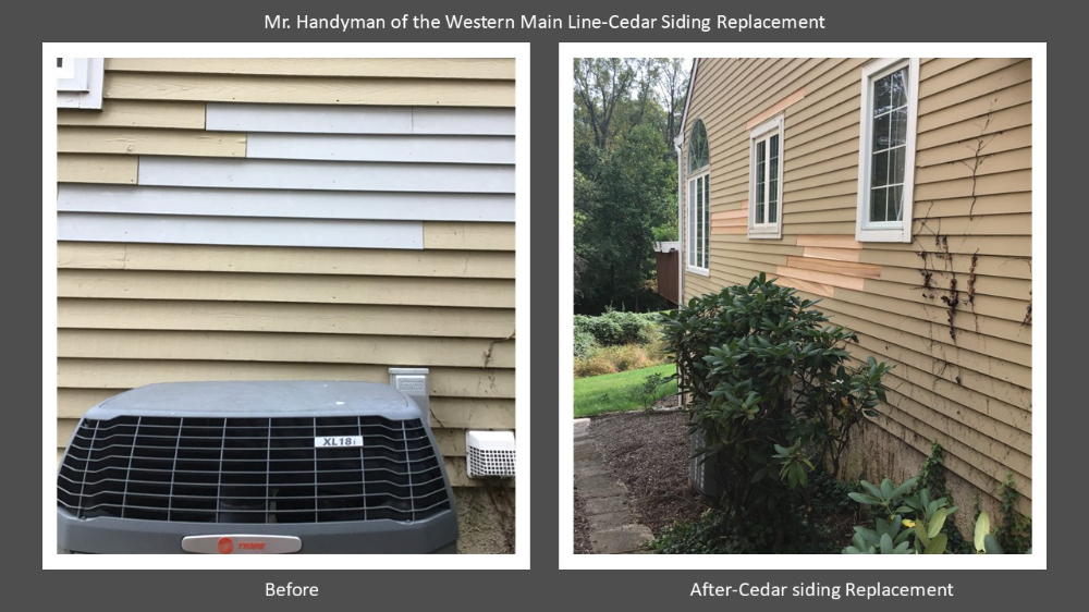Cedar siding replacement West Chester, Pa Chester County