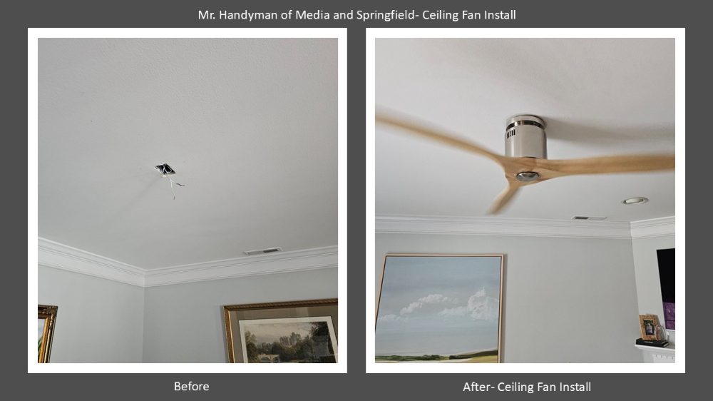 Ceiling Fan Install- Morton PA