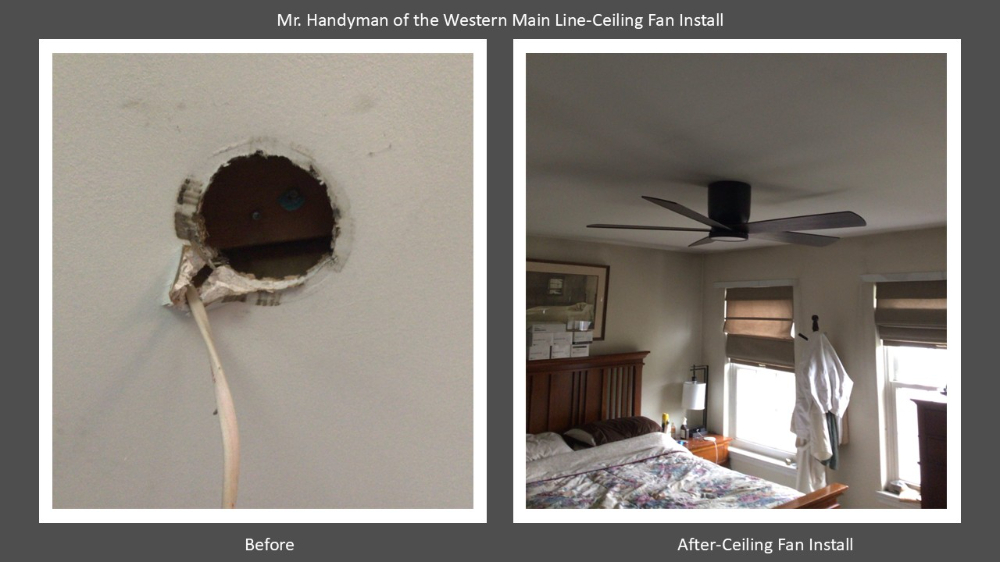 Ceiling Fan Install Exton PA Chester County