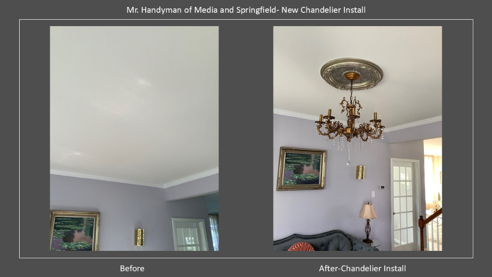 Chandelier Installation- Aston PA