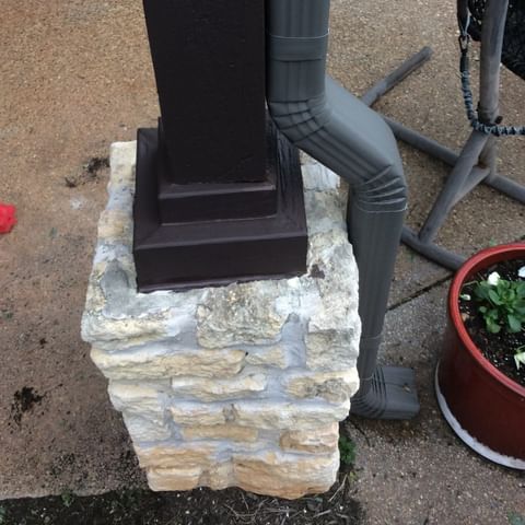 Exterior column base repair Southlake TX