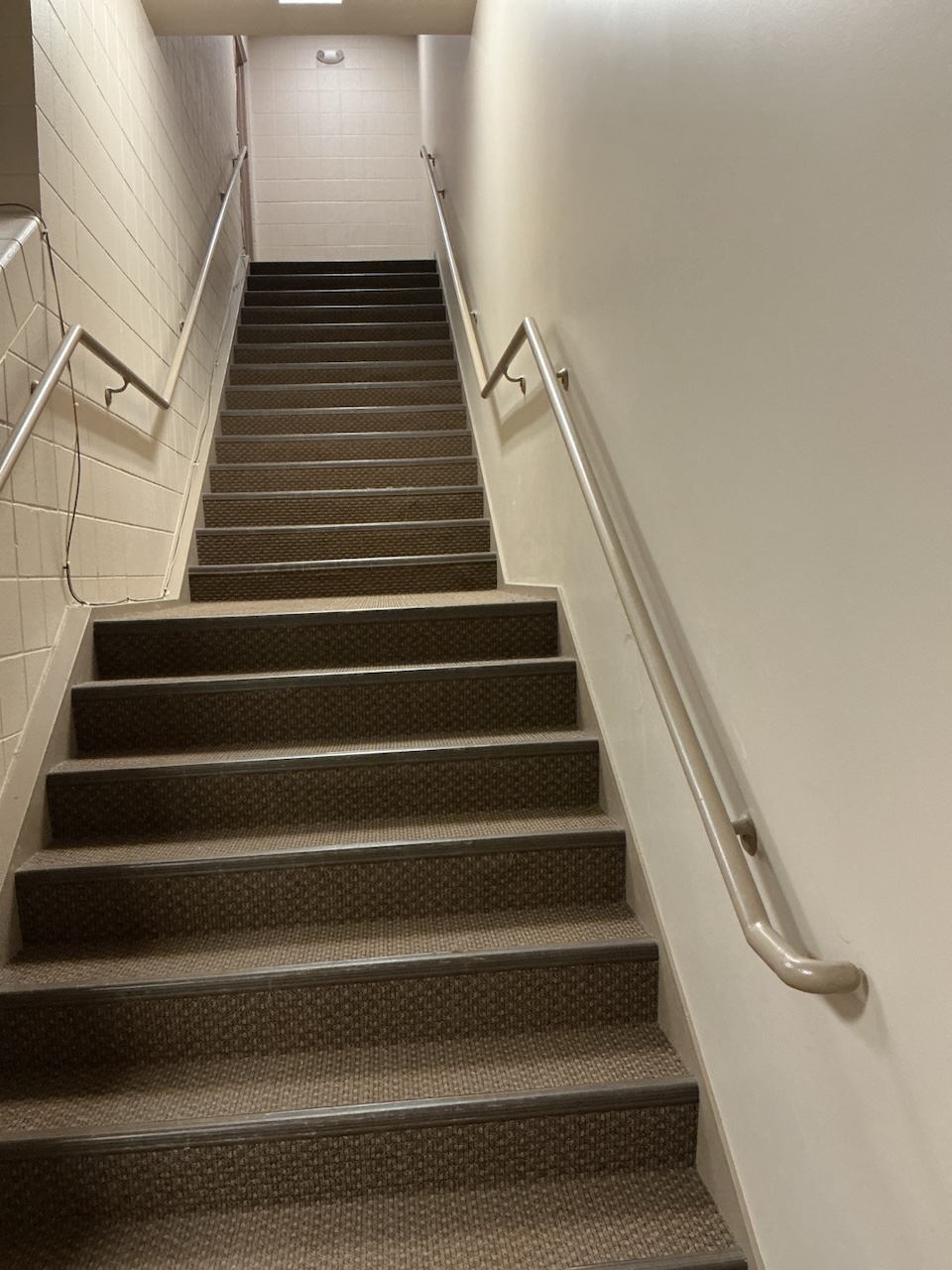 Commercial handrail installation completed in Sioux Falls, SD for improved safety and accessibility.