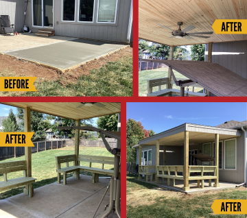 Covered Patio Installation in Spring Hill