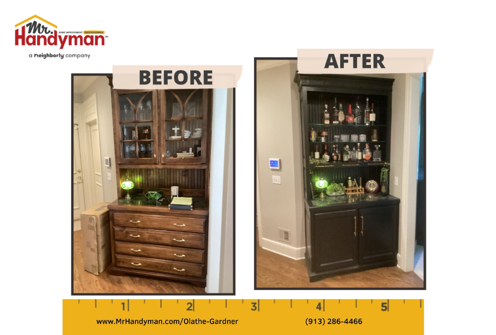 Custom Bar Cabinet Remake in Cedar Creek