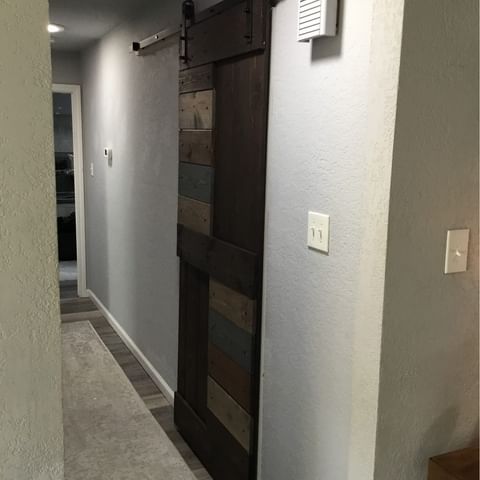 Custom barn door installation interior carpentry Irving TX