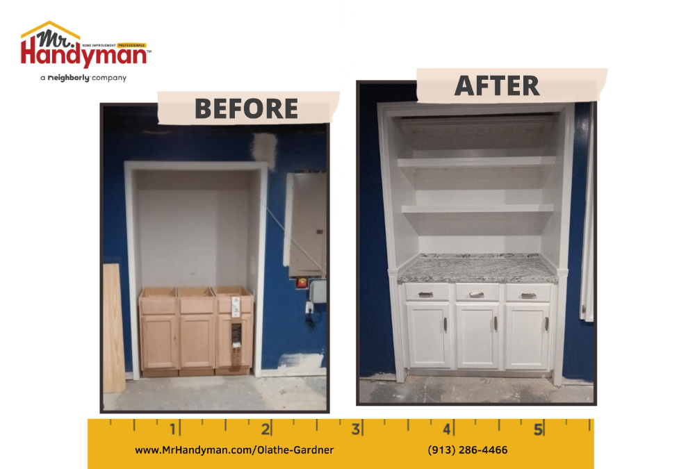 Custom built-in cabinet in Olathe