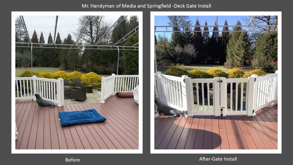 Deck Gate Install- Garnet Valley PA