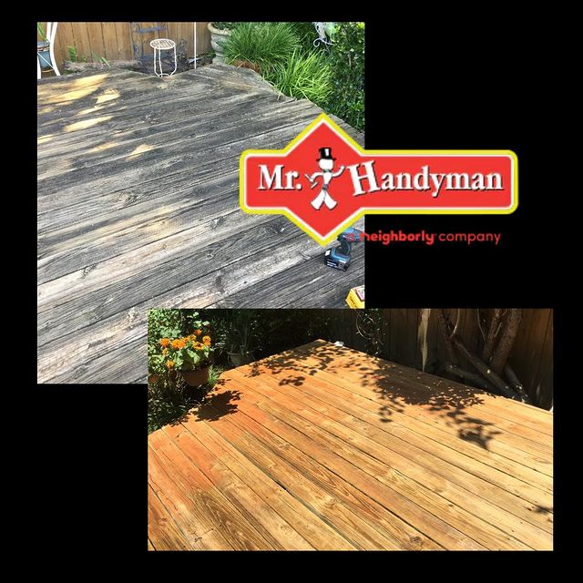 Decking power wash and staining - Plano
