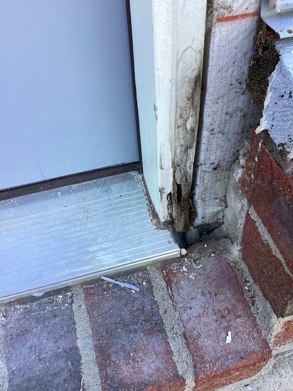 Door Frame Rot Before Picture in Broken Arrow