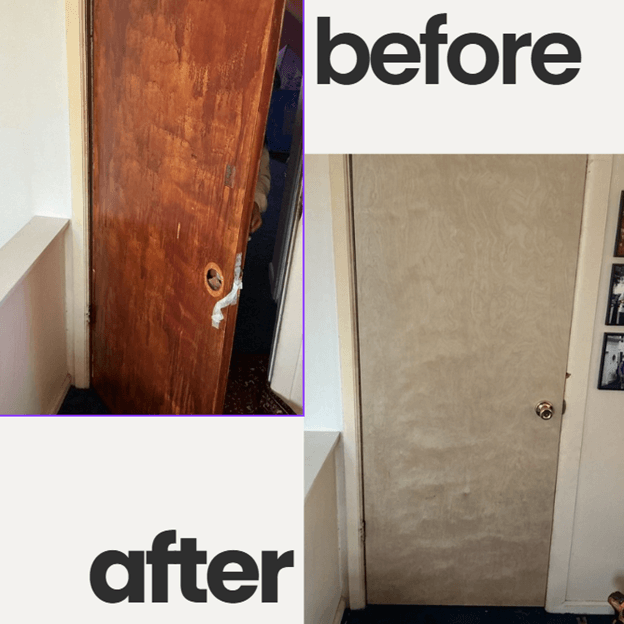 Installed new door for old door