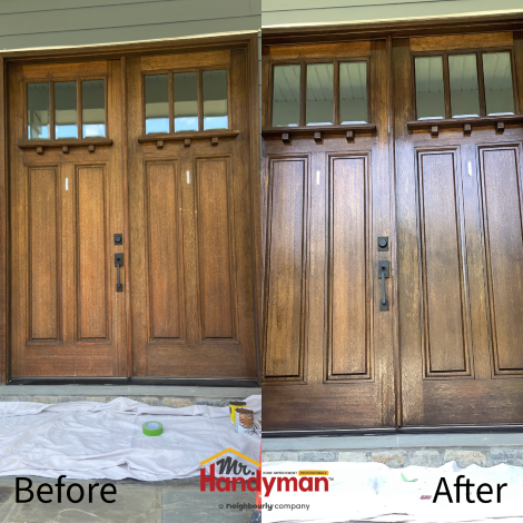 Door Re-stain Reston, VA