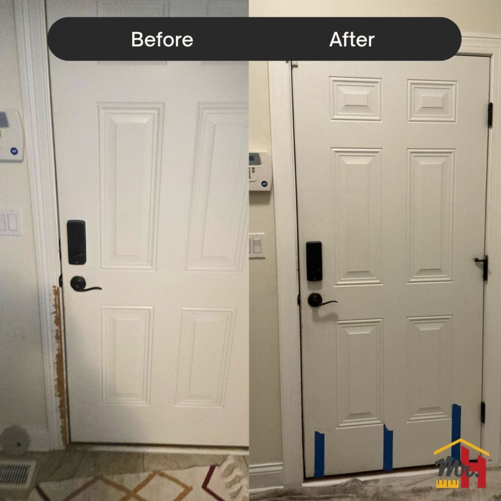 Door Trim Before and After