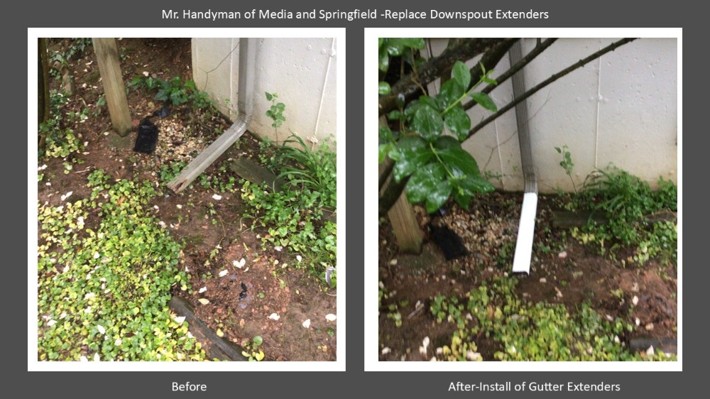 Downspout Extender Replacement- Chestnut Hill PA