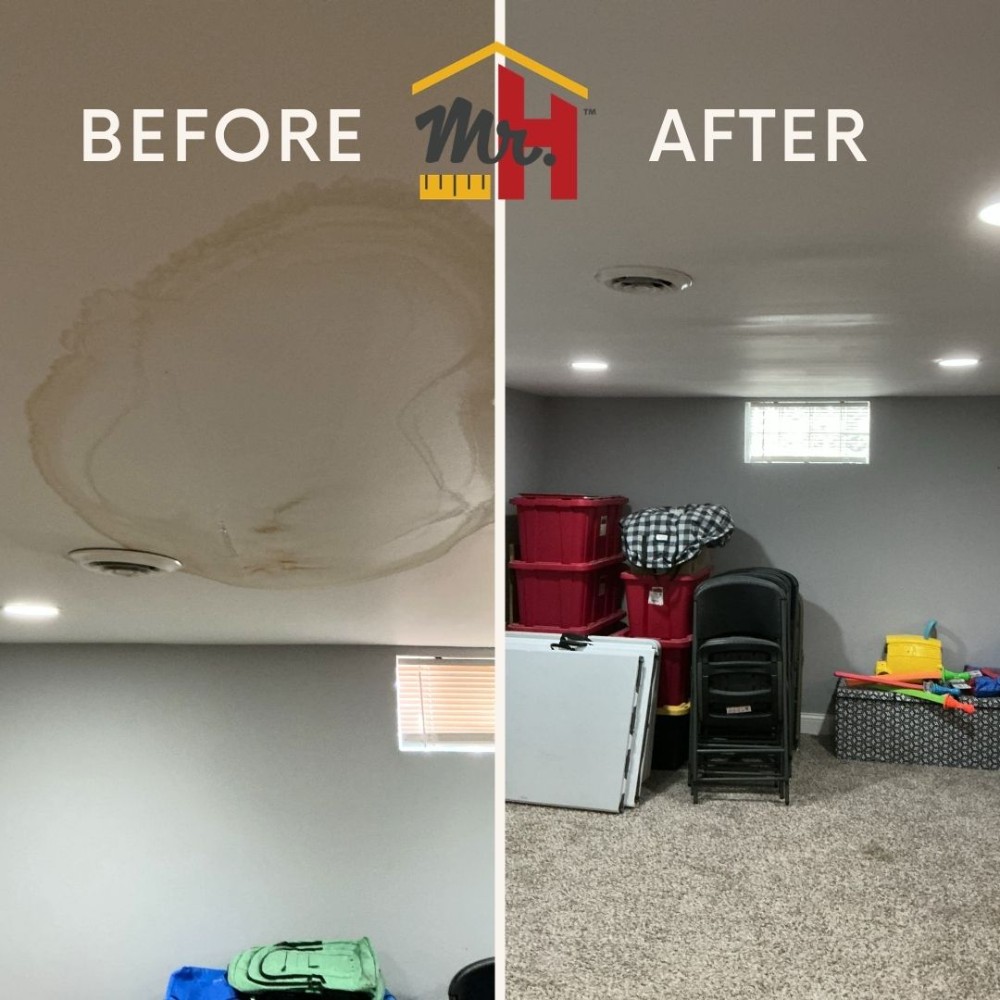 Drywall Repair Before and After