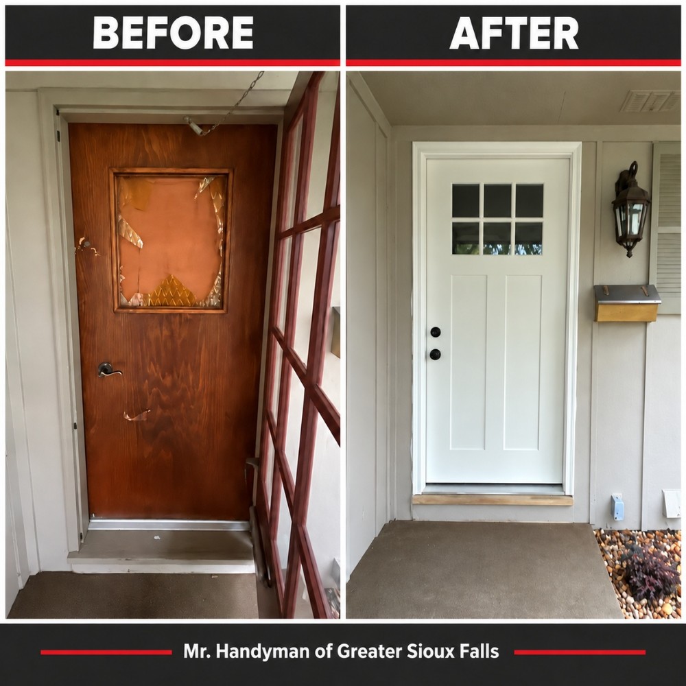 Entry Door Replacement: Before & After