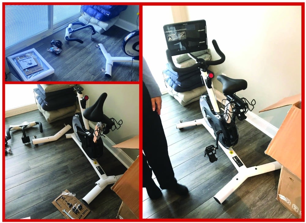 exercise bike assembly