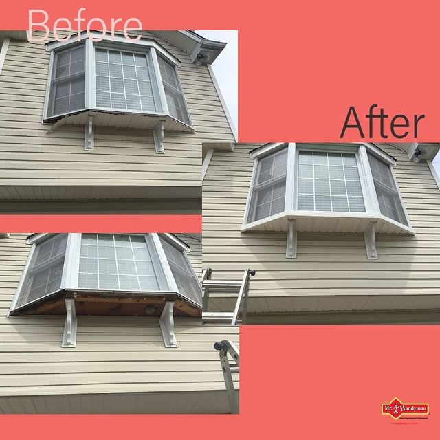 Exterior Bay Window Repair.