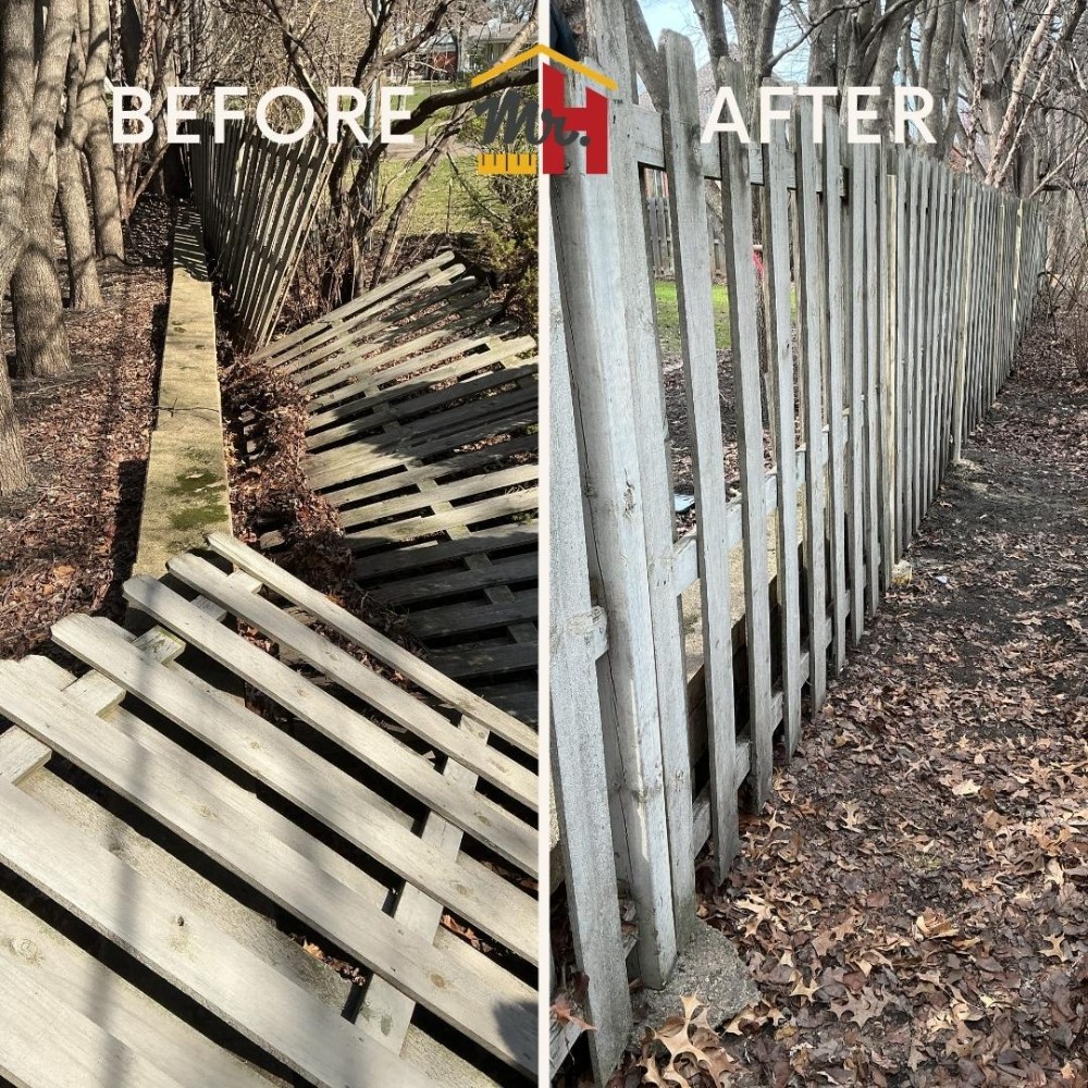 Fence Before and After