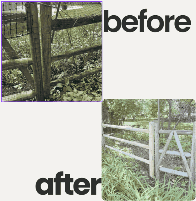 Posted a new fence