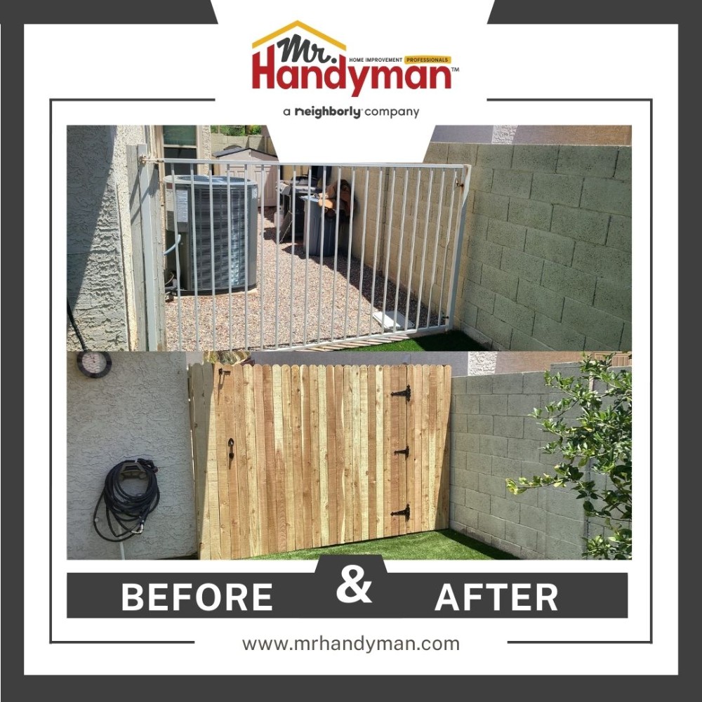 Fence update in Scottsdale