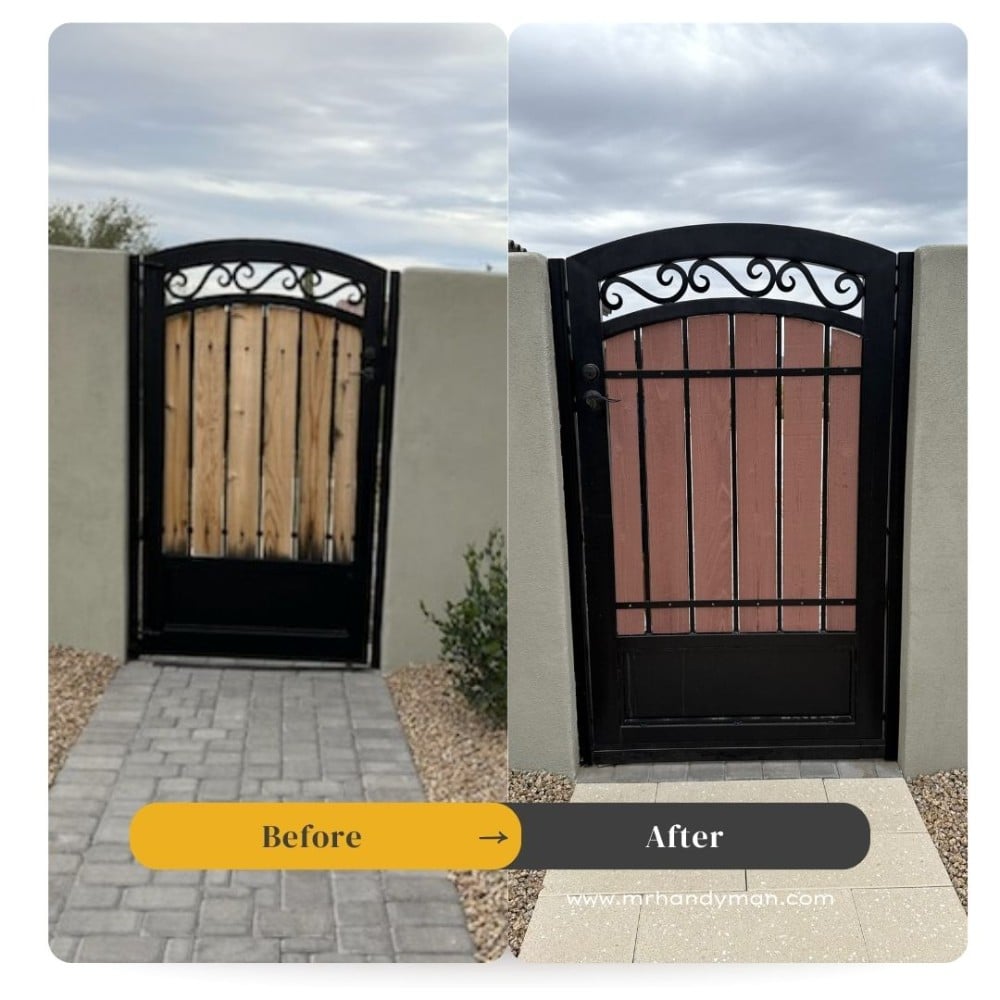 Freshened up gate in Scottsdale