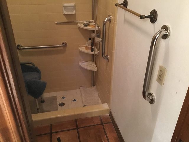 Bathroom grab bar installation safety upgrade Euless TX