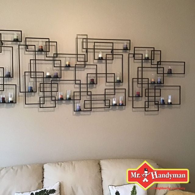 Assembled and hanged a wall decor