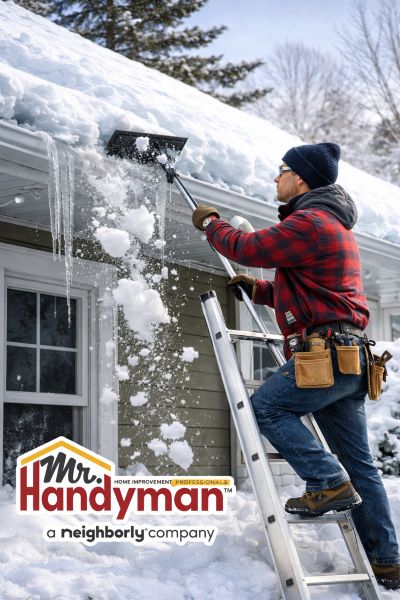 Do you need ice dams cleared? We can help with that! Give us a call today.