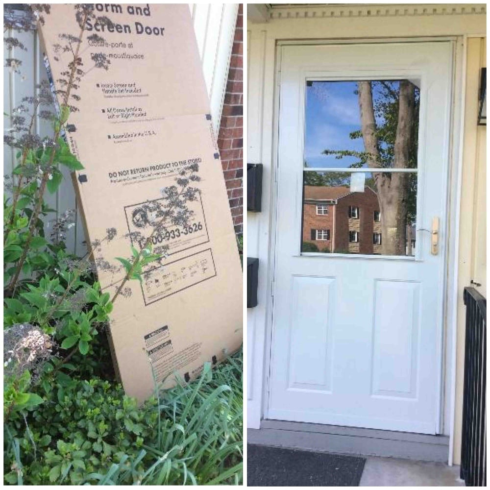 Install storm door in Fairfield