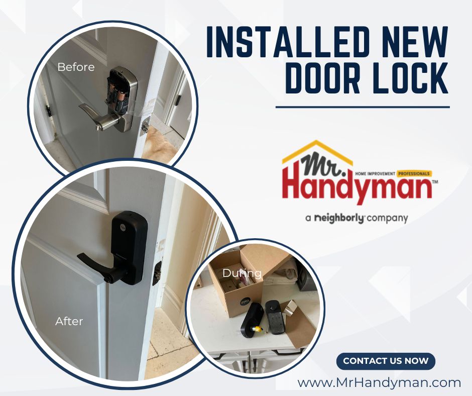 Installed new door lock.