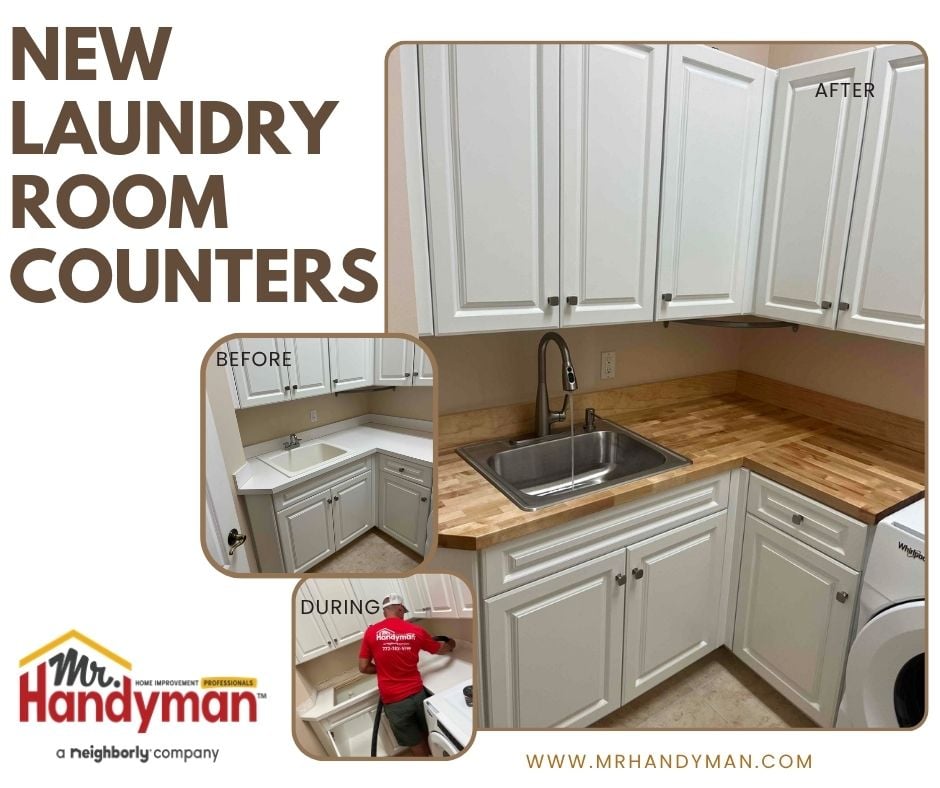 Installed new laundy