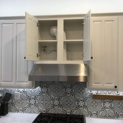 Kitchen cabinet modification for vent hood Grapevine TX
