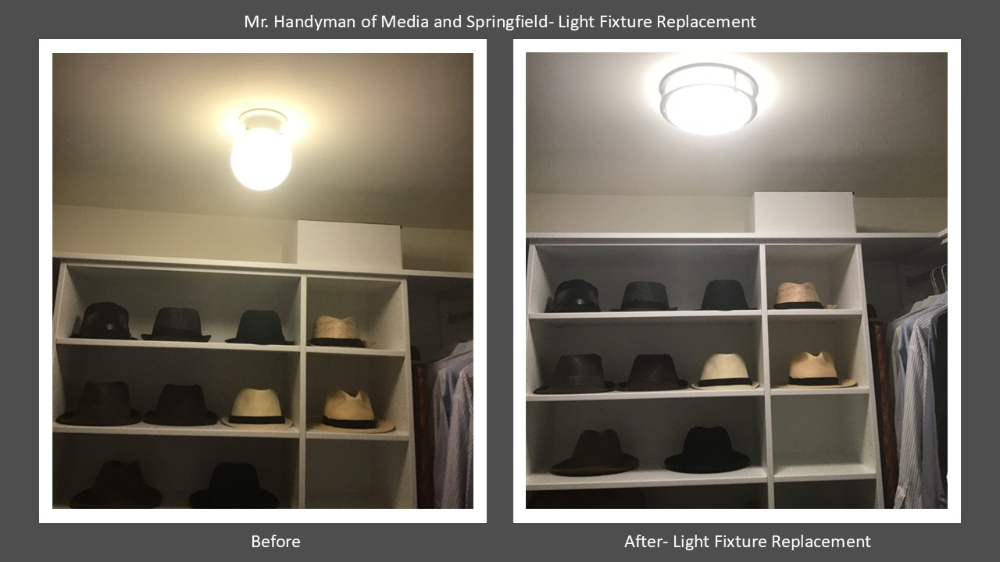 Light Fixture Replacement- Chester Heights PA