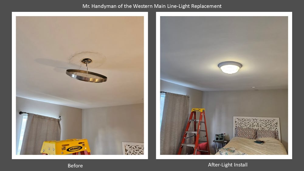 Light Fixture Replacement Chester Spring, Pa Chester County