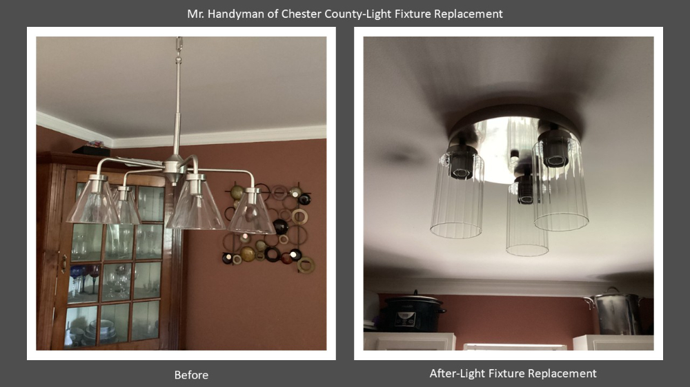 Light Fixture Replacement Exton, Pa Chester County